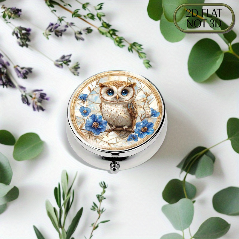 Travel Accessories As Gifts - Плоская, портативная, круглая металлическая коробочка для
